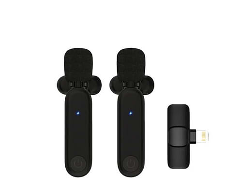 זוג מיקרופונים אלחוטיים למכשירי אייפון דגם BLOG-2L מבית