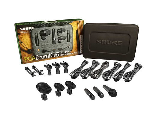 סט מיקרופונים לתופים במזוודה דגם PGADRUMKIT6 מבית