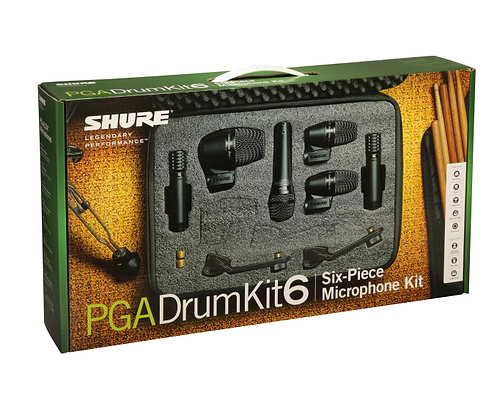 סט מיקרופונים לתופים במזוודה דגם PGADRUMKIT6 מבית