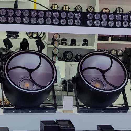 פנס תאורה מקצועי 300W עם טבעת LED ותמיכה ב-DMX512 מבית 