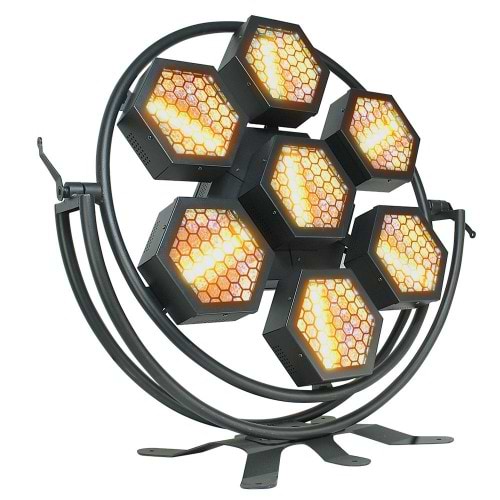 פנס תאורה מקצועי 7 הילות Hexa COB Pixel מבית 