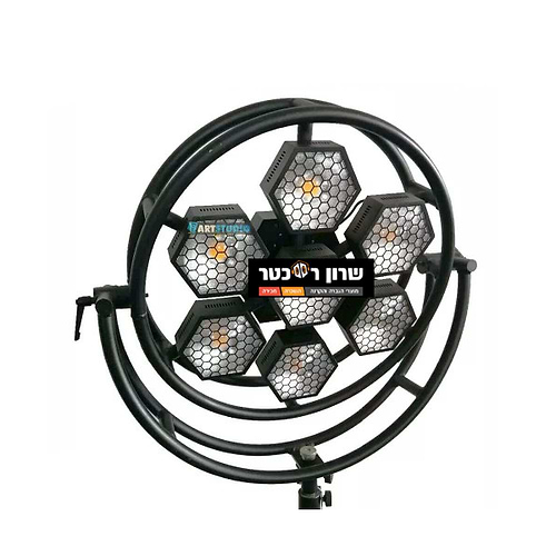 פנס תאורה מקצועי 7 הילות Hexa COB Pixel מבית 