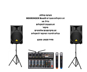 מבצע מטורף - מערכת הגברה מקצועית זוג 10