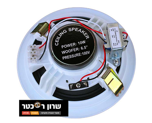 רמקול שקוע עם שנאי קו להתקנות קבועות R6-10W של BTS