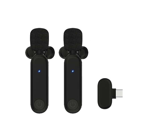 זוג מיקרופונים אלחוטיים לטלפונים ניידים דגם BLOG-100C מבית