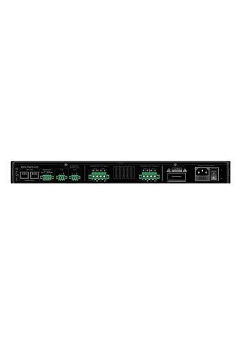 מגבר 4 ערוצים DSP-FIR 24bits-96Khz 4X300W-8ohm 4X450W-4ohm 70/100V 1U-19 דגם FI-AMP300DSP מבית