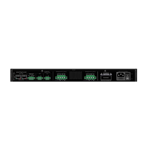 מגבר 4 ערוצים DSP-FIR 24bits-96Khz 4X300W-8ohm 4X450W-4ohm 70/100V 1U-19 דגם FI-AMP300DSP מבית
