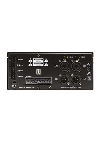 מגבר 24V קומפקטי 4 ערוצים 4X50W-4ohm WAV / MP3 USB Bluetooth דגם FI-FI-AMP4D מבית 