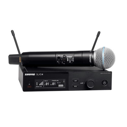 מערכת מיקרופון אלחוטי דגם SLXD24/B58 מבית 