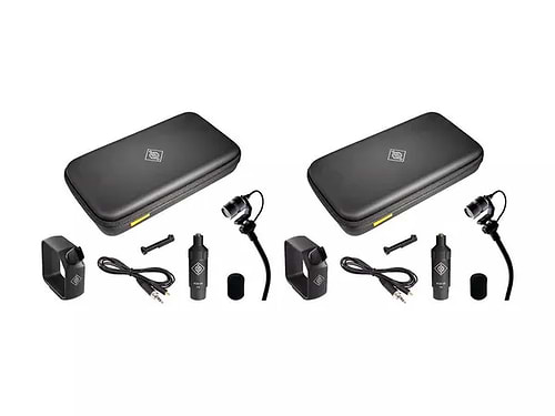 סט סטריאו לפסנתר דגם MCM 114 STEREO SET PIANTO זוג מיקרופונים וציוד ייעודי מבית