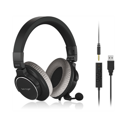 אוזניות Premium כולל מיקרופון ו-USB נתיק דגם BH470U מבית