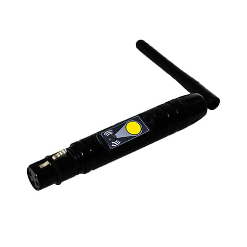 משדר מקלט אלחוטי דגם WI-DMX-7 5V 500mA מבית SOLARIS