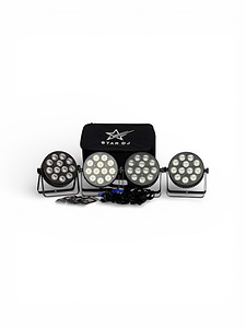 רבייעית פאר לדים מדגם S-Par 12B בתיק נשיאה – 12x12w RGBWAUV מבית Star DJ