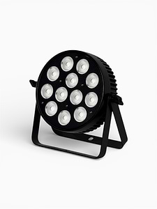 פנס פאר לד בגוף שטוח אולטרה סגול בהספק 12x4w דגם S-PAR 12UV מבית