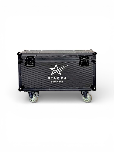 שמונה פנסי פאר לד מדגם S-PAR 14B במארז, 14x8w RGBW דגם S-PAR 14B Case מבית
