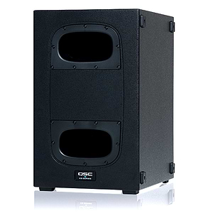 סאב וופר מוגבר קומפקטי 12" מסדרת KS QSC המספק הספק גבוה במארז קומפקטי וביצועי בס עמוקים למגוון יישומים דגם KS112 מבית QSC