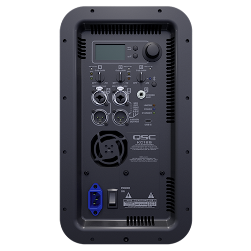 מערכת רמקול קולונה אקטיבית דגם KC12-WH-Bundle המספקת ביצועים גבוהים, פיזור רחב וסאונד מקצועי להופעות ואירועים מבית QSC