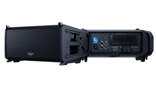 רמקול Line Array אקטיבי מסדרת L Class של QSC המספק עוצמה גבוהה, פיזור מדויק וקלות פריסה להופעות והתקנות מקצועיות דגם LA108 מבית 