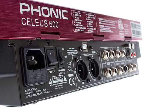 מיקסר 8 ערוצים מקליט CELEUS 600 של Phonic