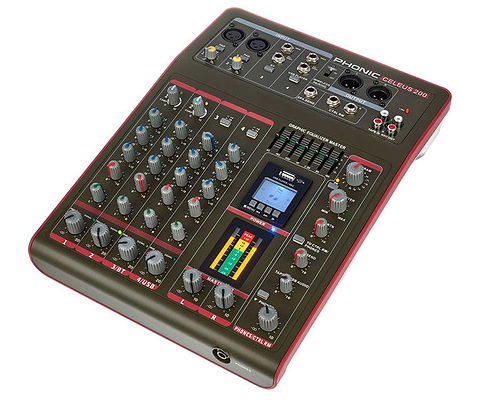 מיקסר 4 ערוצים מקליט CELEUS 200 של Phonic