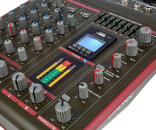 מיקסר 4 ערוצים מקליט CELEUS 200 של Phonic