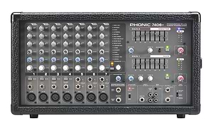 מיקסר מוגבר 7 ערוצים Powerpod 740 Plus של Phonic