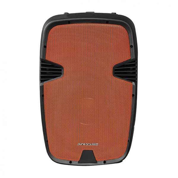 רמקול נייד מוגבר 12 אינץ׳ PMW-2012 עם בלוטוס ושני מיקרופונים אלחוטיים של Pure Acoustcis