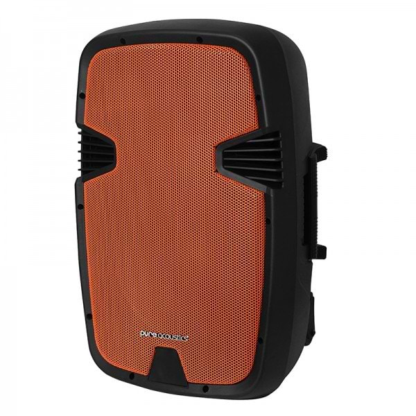 רמקול נייד מוגבר 12 אינץ׳ PMW-2012 עם בלוטוס ושני מיקרופונים אלחוטיים של Pure Acoustcis
