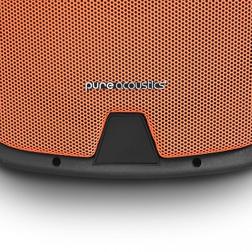 רמקול נייד מוגבר 12 אינץ׳ PMW-2012 עם בלוטוס ושני מיקרופונים אלחוטיים של Pure Acoustcis