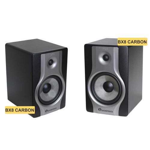 זוג מוניטורים מוגברים 8 אינץ׳ של SoundTrack 