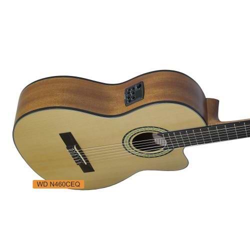גיטרה קלאסית מוגברת WD N460CEQ של Walden Guitars