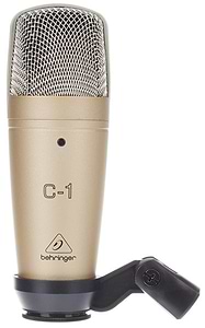מיקרופון קונדנסר C-1 עם דיאפרגמה גדולה של Behringer