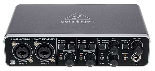 כרטיס קול UMC204HD להרחבת מערכת הצלצול החכם של Behringer