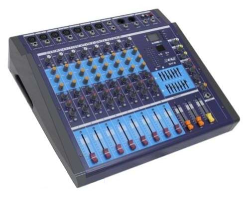 מיקסר מוגבר PMIX DK8 אנלוגי עם נגן מדיה ואפקטים דיגיטלים מובנים של BTS