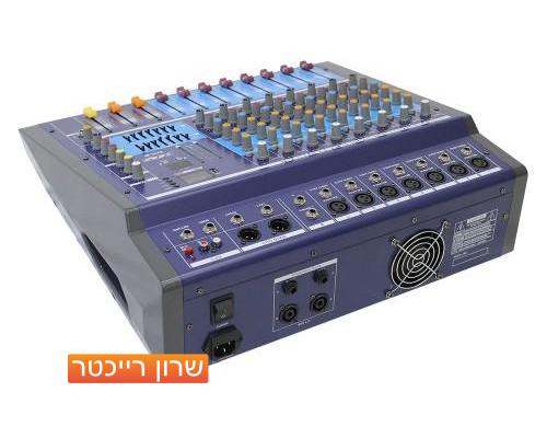מיקסר מוגבר PMIX DK8 אנלוגי עם נגן מדיה ואפקטים דיגיטלים מובנים של BTS