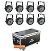 חבילת תאורה 18X10FT+CASE - שמונה פנסי לד עוצמתים בקייס יעודי של Apextone