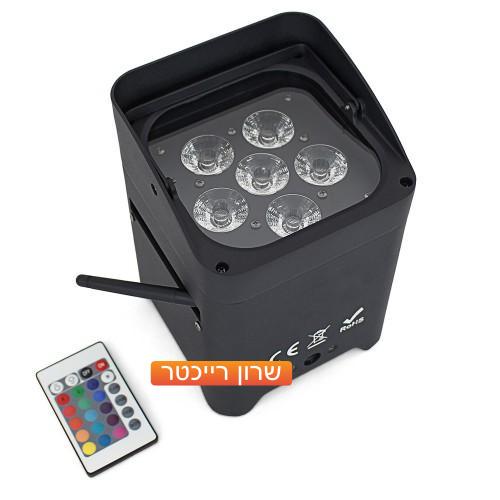 חבילת תאורה L SET 6x15W - שמונה פנסי לד אלחוטיים בקייס יעודי של Apextone