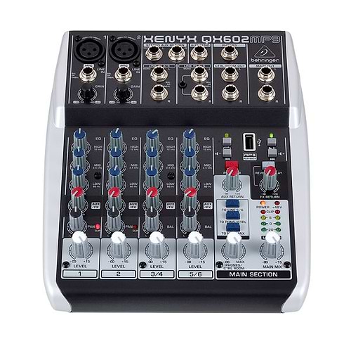 מיקסר קומפקטי QX602MP3 של Behringer
