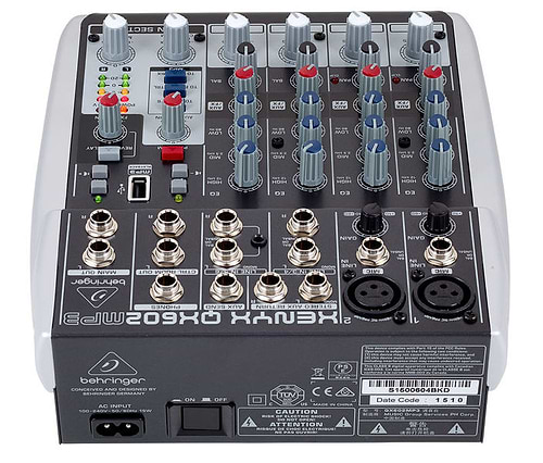 מיקסר קומפקטי QX602MP3 של Behringer
