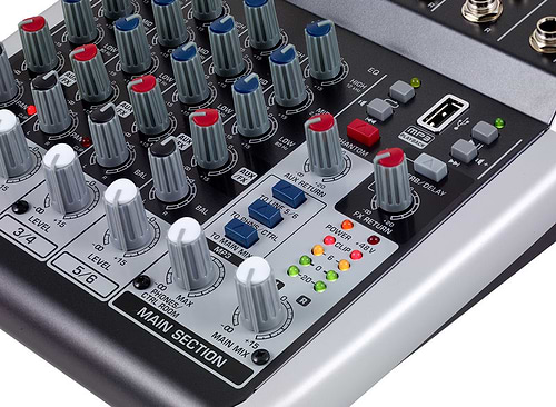 מיקסר קומפקטי QX602MP3 של Behringer
