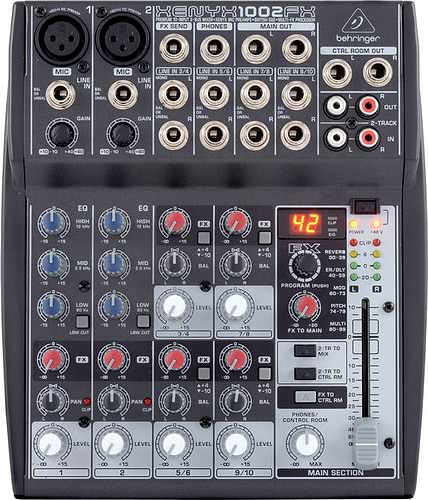 מיקסר קומפקטי Xenyx 1002FX של Behringer