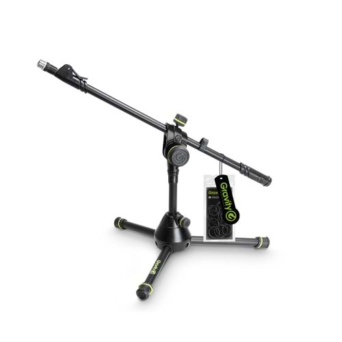 סטנד מיקרופון נמוך MS 3122 HDB עם בום. של Gravity