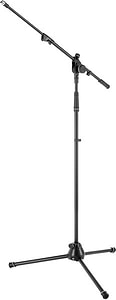 MS 4322 B סטנד מיקרופון שחור עם בום טלסקופי של Gravity