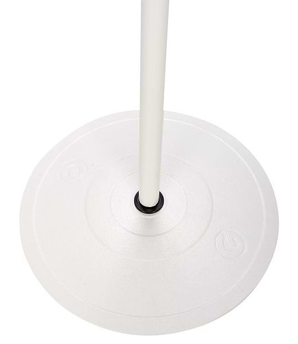 סטנד מיקרופון לבן MS 23 W עם בסיס עגול של Gravity 