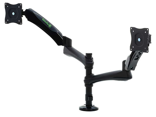 זרוע מפרקית טלסקופית כפולה למוניטור מחשב SA 6132 B של Gravity