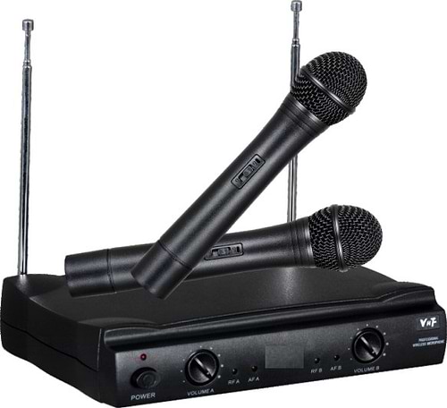 זוג מיקרופונים אלחוטיים בתדר VHF של ENBAO