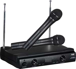 זוג מיקרופונים אלחוטיים בתדר VHF של ENBAO