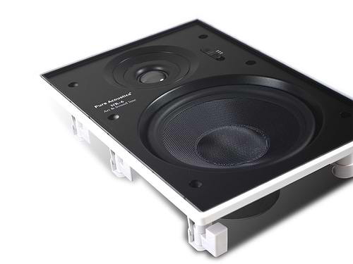 זוג רמקולים שקועים NR6 מלבנים, מסגרת דקה של Pure Acoustics
