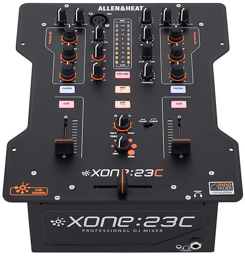 מיקסר DJ מקצועי Xone23C של Allen & Heath