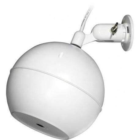 רמקול כדורי בצבע לבן, להתקנה על קיר של Show